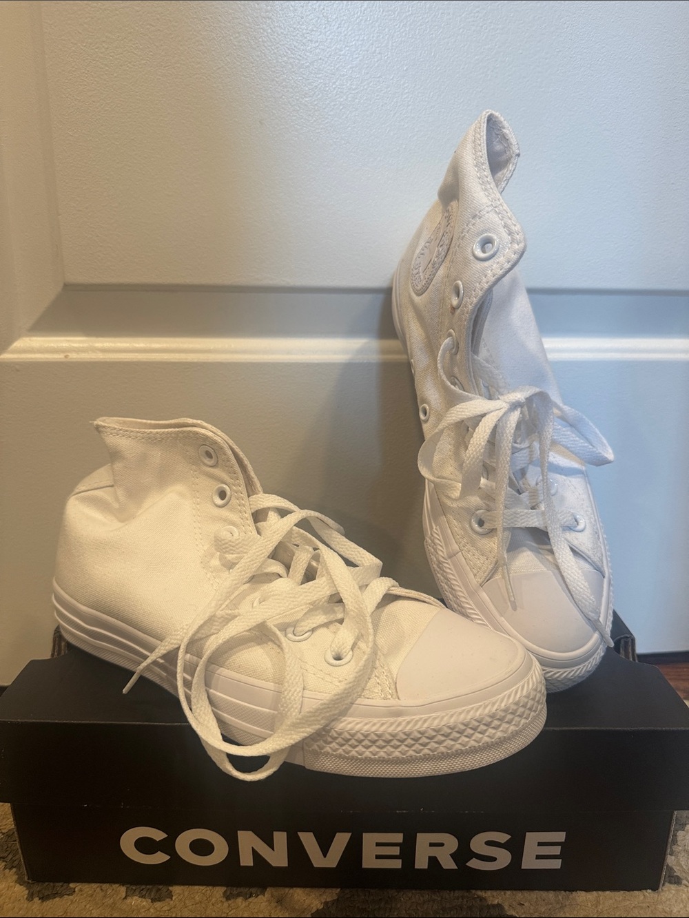 Converse Kids White High Top Sneakers
